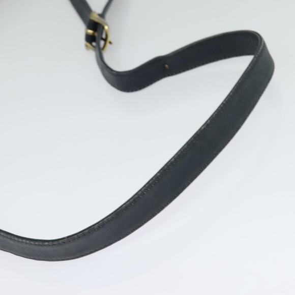 CELINE C Sulky Shoulder Bag Canvas Navy Gold - Picture 7 of 13